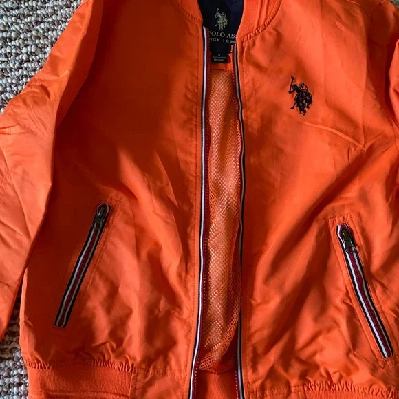 U.S. Polo Assn. orange jacket - Picture 2 of 6